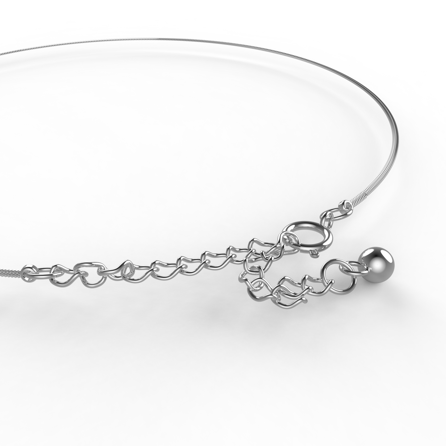 MINIMAL ANKLET SILVER