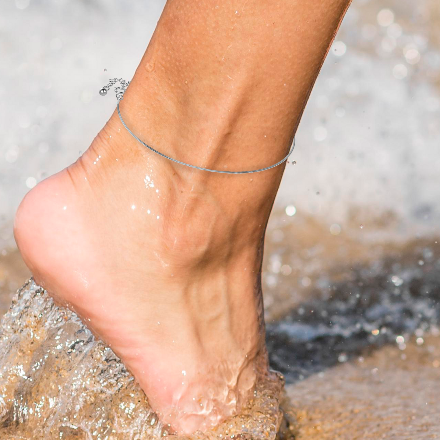 MINIMAL ANKLET SILVER